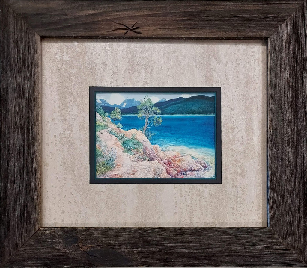 Lake McDonald in Summer Framed Notecard