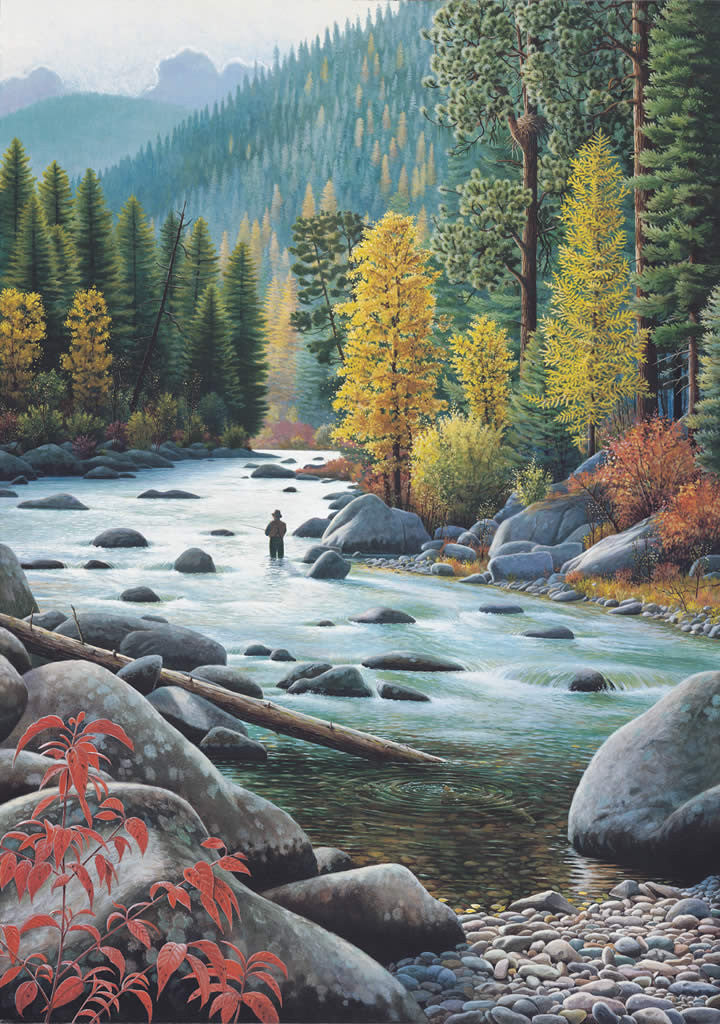 Rock Creek Casting to Cool Waters - Printer's Proof