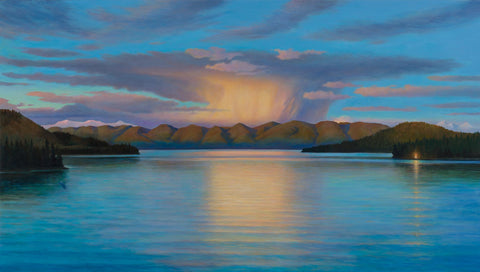 Approaching Storm, Flathead Lake - AP