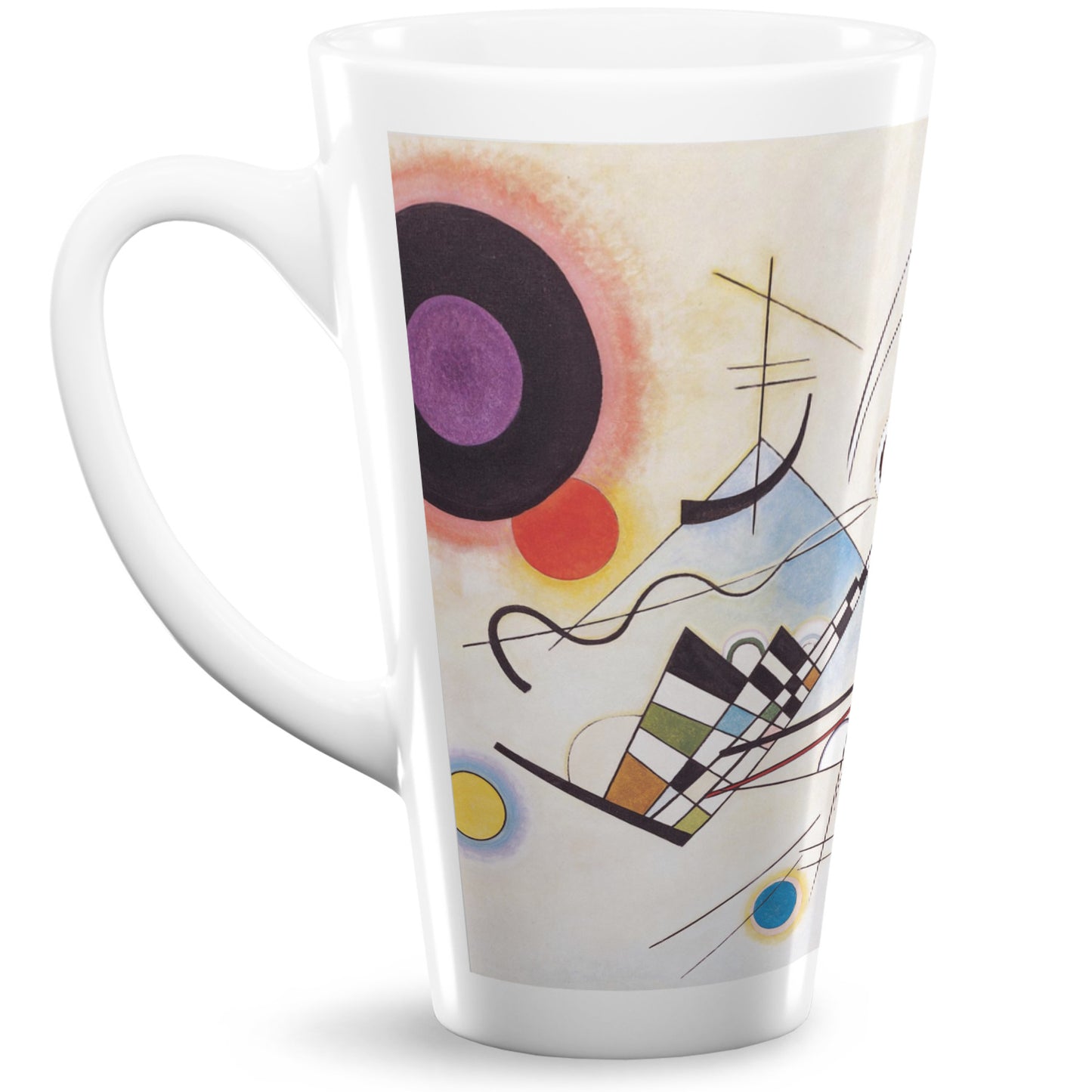 16oz Kandinksy Composition 8 Latte Mug