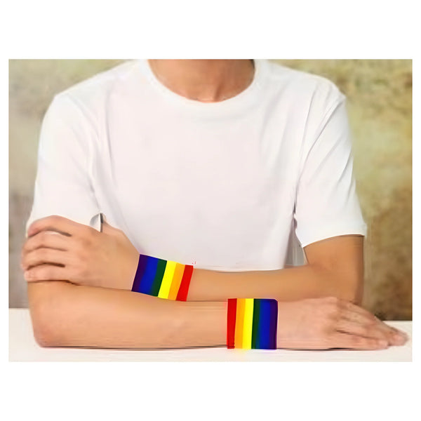 Rainbow Sweat Bands Set of 2