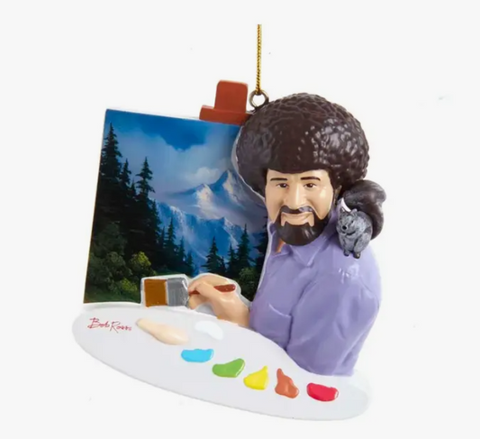 BOB ROSS PAINTING PERSONLZE ORNAMENT