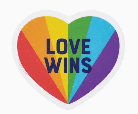 Love Wins Heart Sticker