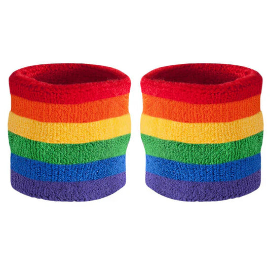 Rainbow Sweat Bands Set of 2