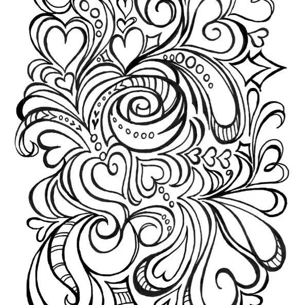 Abstract Geometric Coloring Book