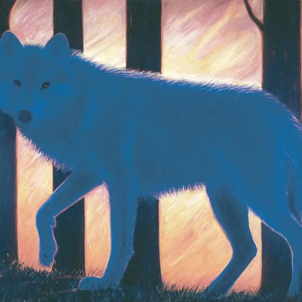 Blue Wolf - Note card