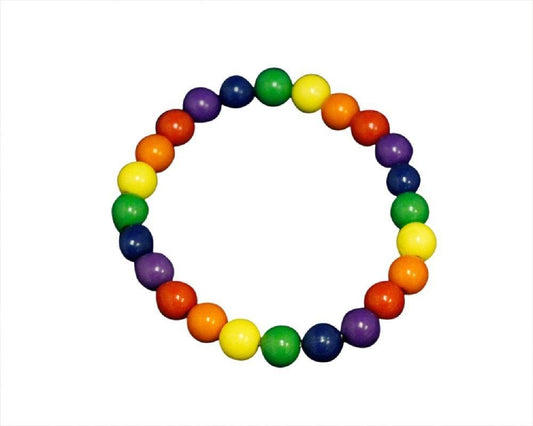 Rainbow Colored Beaded Bracelets