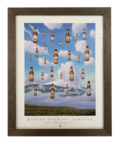 Celebration Brewing Over Missoula- Framed