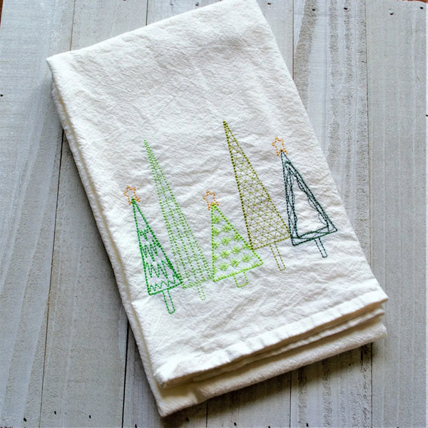 Christmas Tree Tea Towel