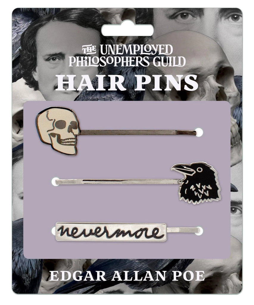 Edgar Allen Poe Hair Pins Set