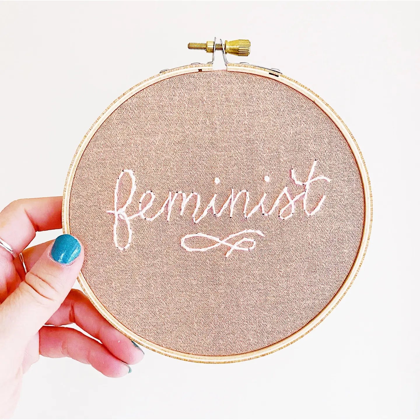 Feminist Hoop Art