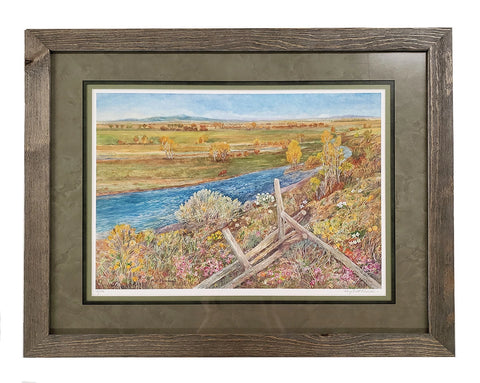 Fish Camp on the Big Hole River: Framed