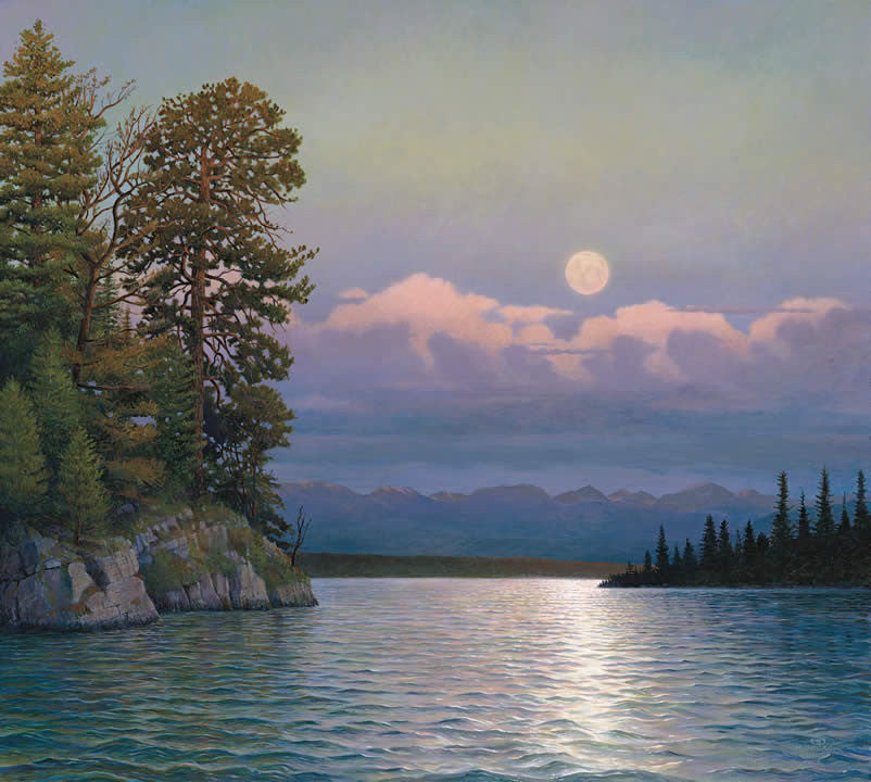 Flathead Moon - Note card