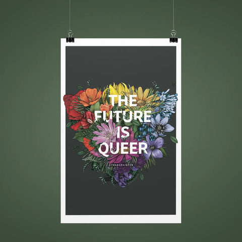 The Future Is Queer Wall Art (Lgbtq Poster) 12x18