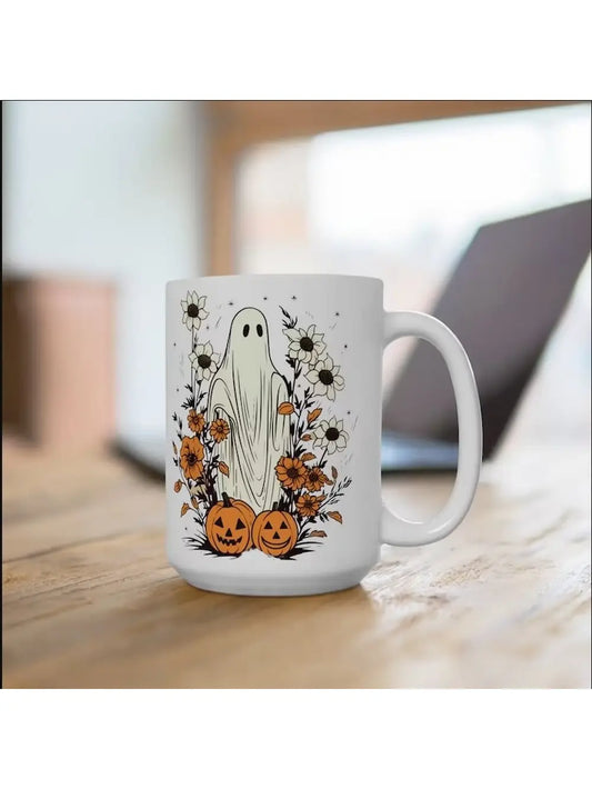 wildflower ghost mug