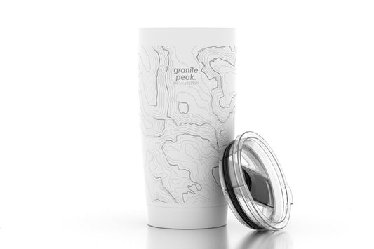 Granite Peak Topo map Insulated Tumbler