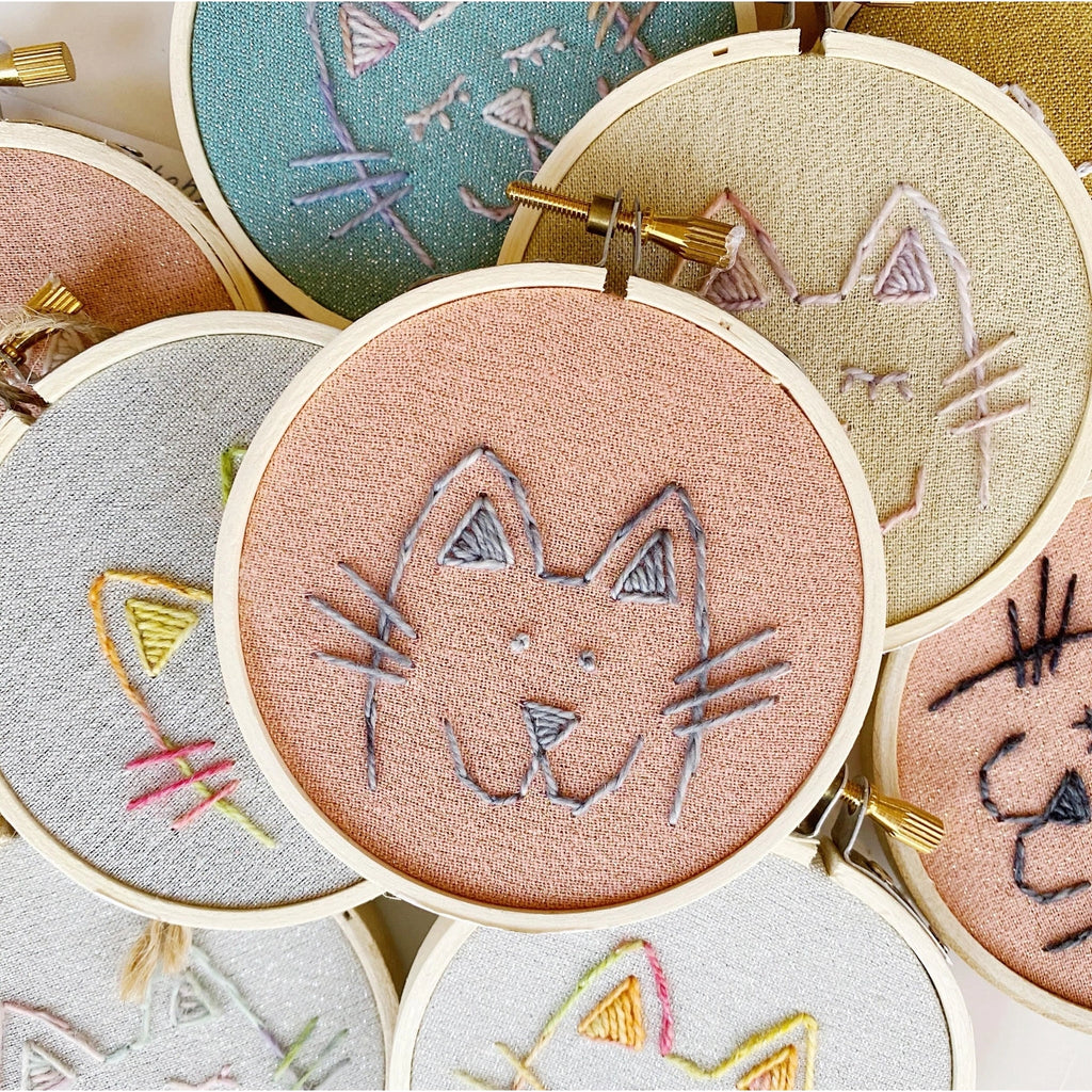 Little Kitten Hoop Art