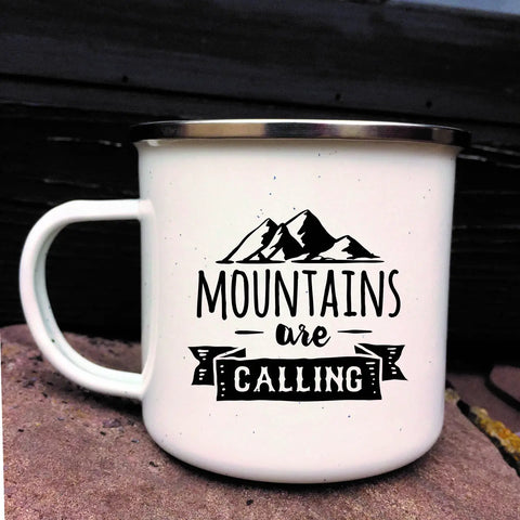 Mountains are Calling Campfire Mug