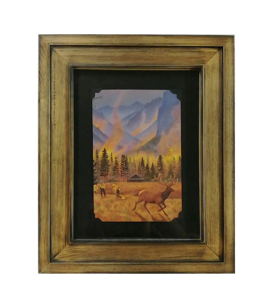 Northern Rockies Fires Notecard Framed 2