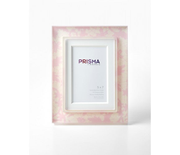 5 x 7 Pink and Vanilla Lace Photo Frame