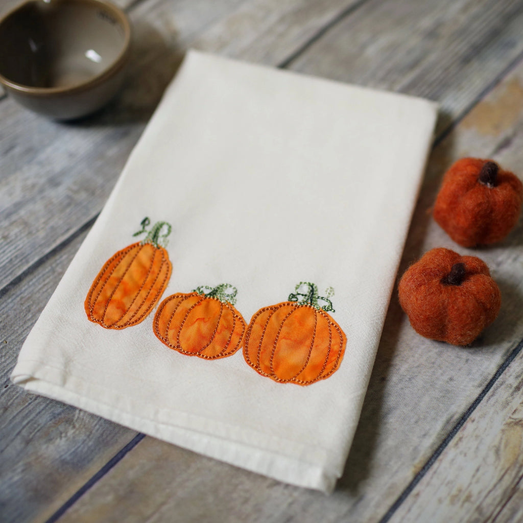 Pumpkin Patch Tea Towel