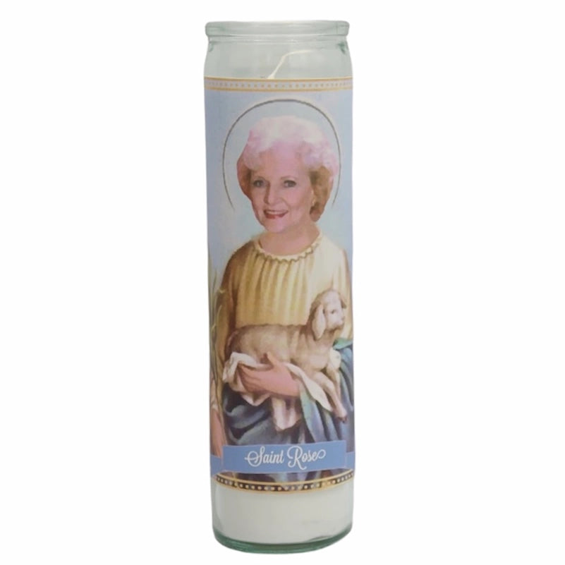 Rose Golden Girls Saint Candle