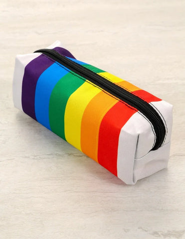 Pencil Case Pen Pouch | Zip Pouch | Pride Rainbow Stripe