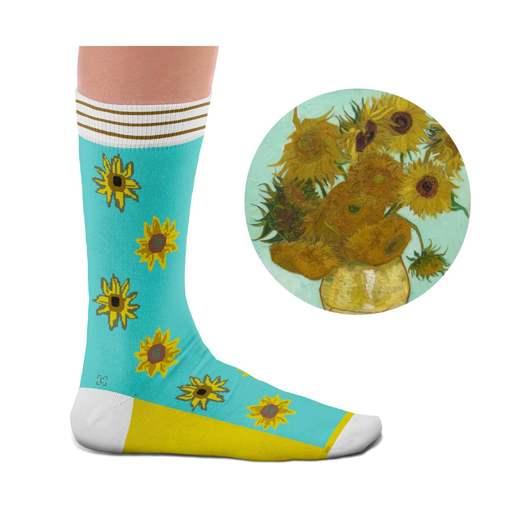 12 sunflowers van gogh Socks