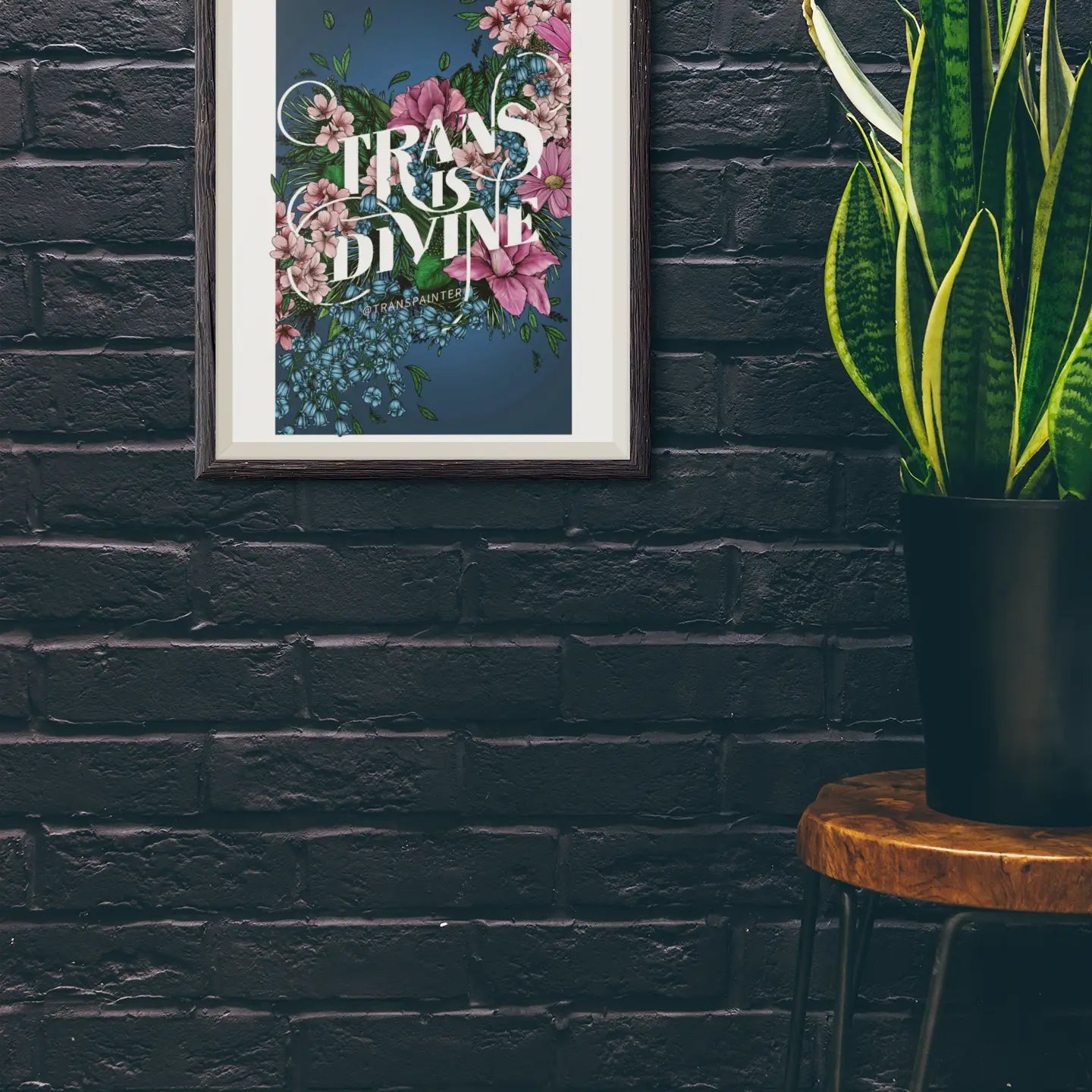 Trans Is Divine Poster (12x18 Wall Art)