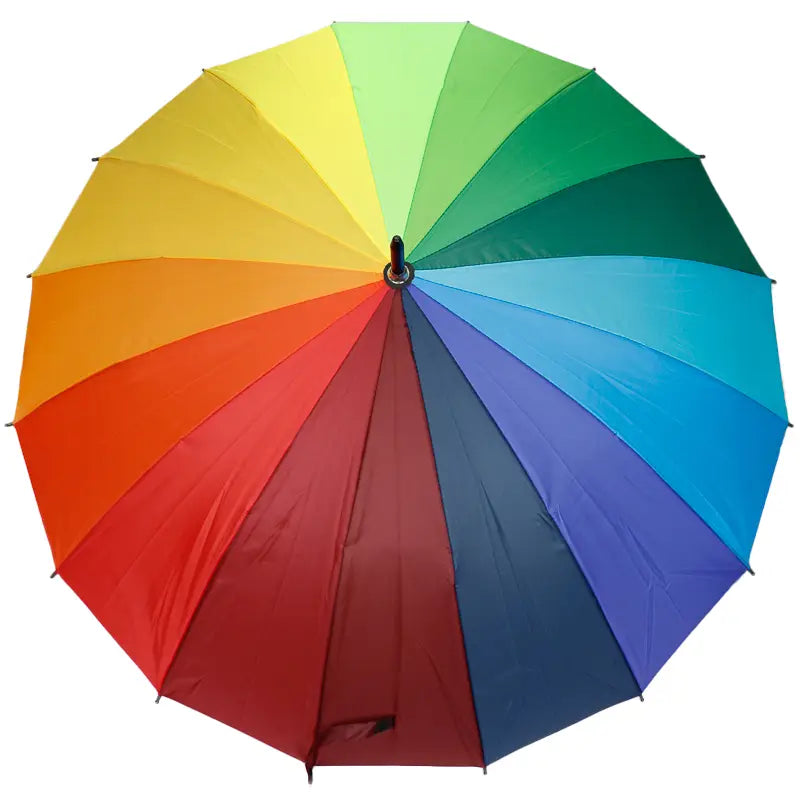 Rainbow 16 Panel Auto Open-Fold Umbrella