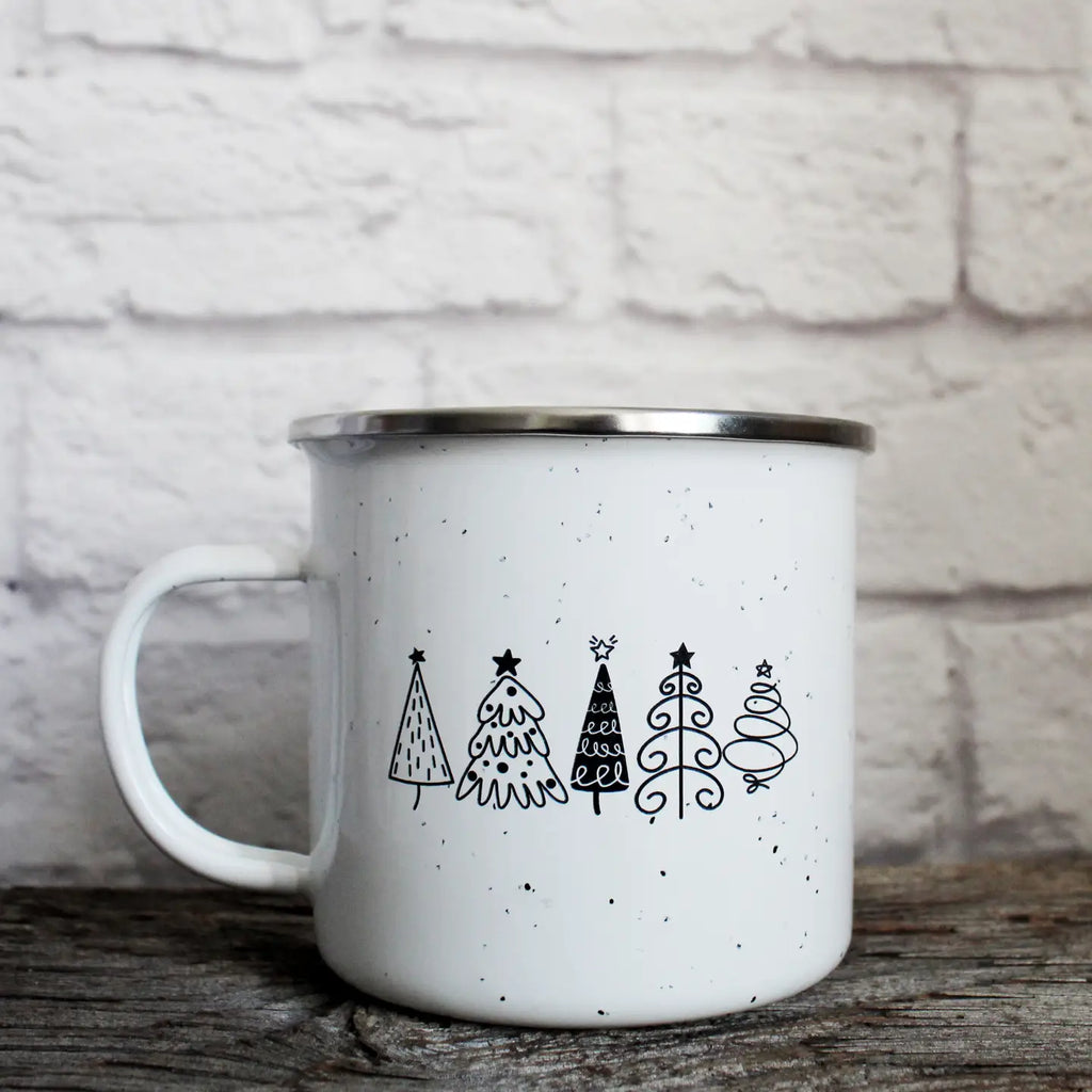 Christmas Trees Campfire Mug