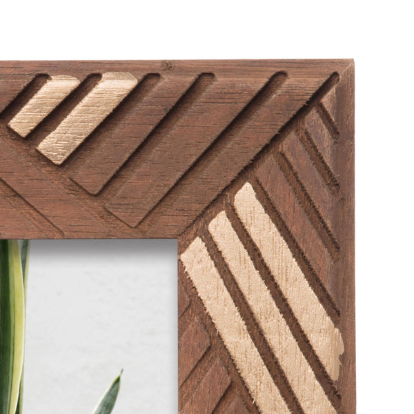 5X7 Luana Carved Wood Photo Frame