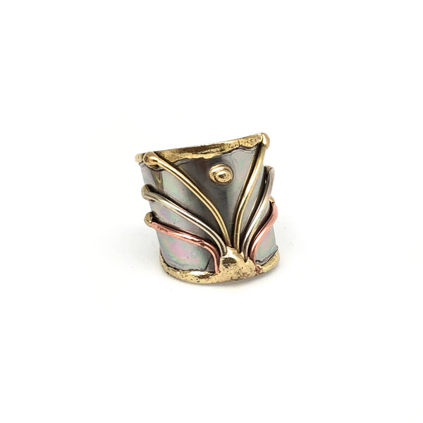 Mixed Metal Cuff Ring