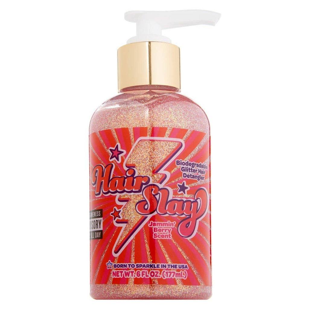 Hair Slay Pink: Biodegradable Glitter Hair Detangler