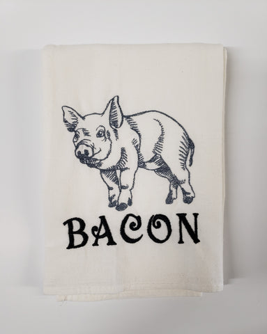 Bacon (Pig) Tea Towel