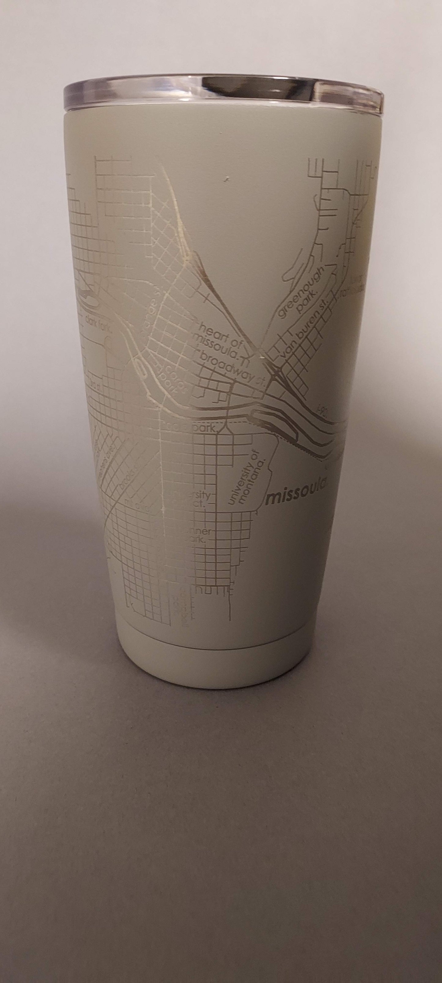 Missoula Map Insulated Tumbler