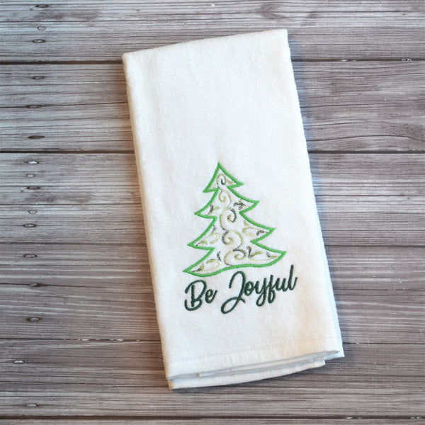 Be Joyful Terry Velour Towel