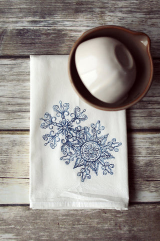 Lace Snowflake Tea Towel
