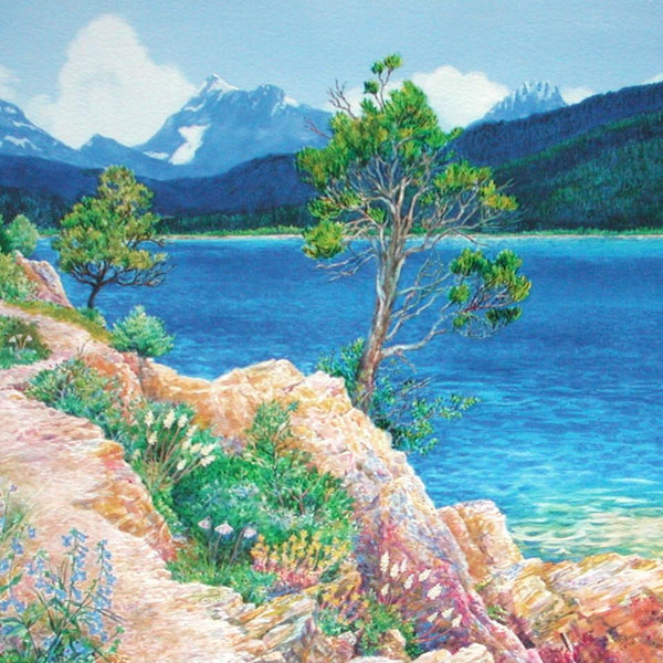 Lake McDonald in Summer - Note card