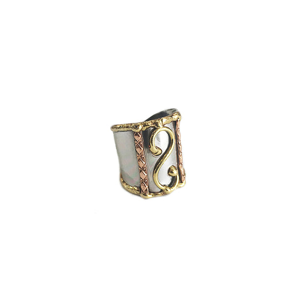 Mixed Metal Cuff Ring