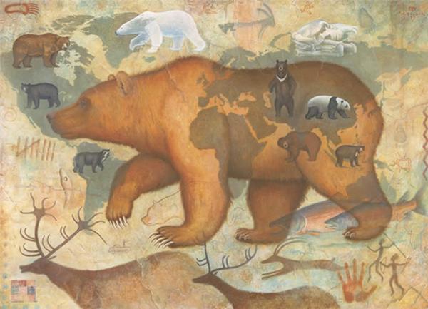 Bears of the World - Notecard
