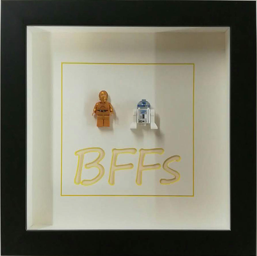 BFF Droids Star Wars Lego Shadowbox