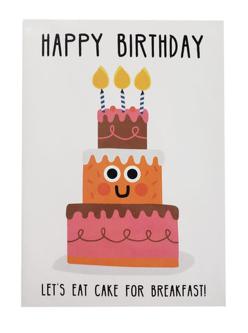Birthday Card Cake for Breakfast