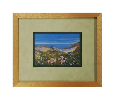 Coastal Wildflowers framed notecard