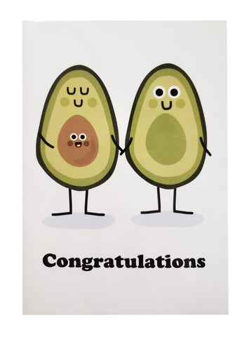 New Baby Card Avocado
