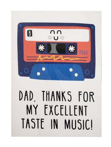 Father's Day Card taste in music