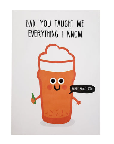 Father's Day Card Beer knowledge