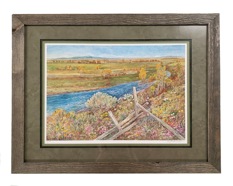 Fish Camp on the Big Hole River: Framed