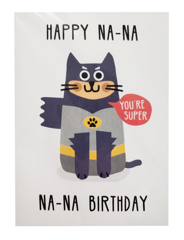 Birthday Card Batman Cat
