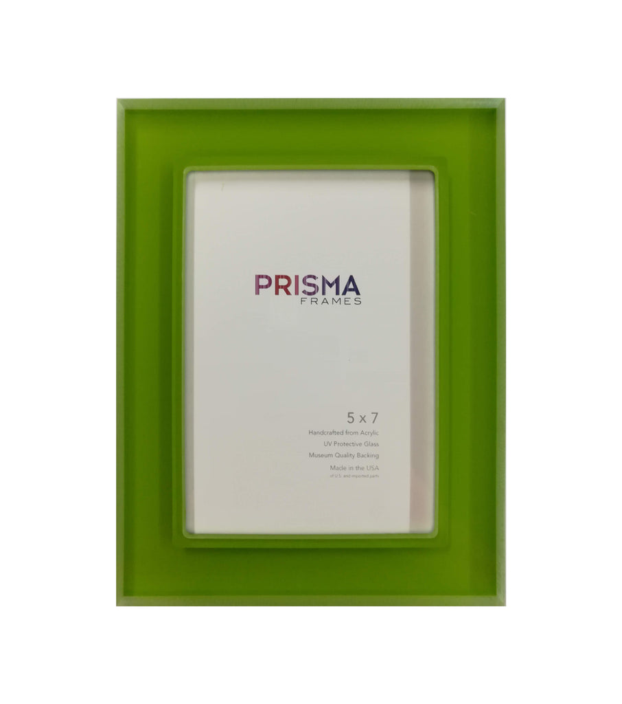 5 x 7 Kermit Green Prisma Photo frame
